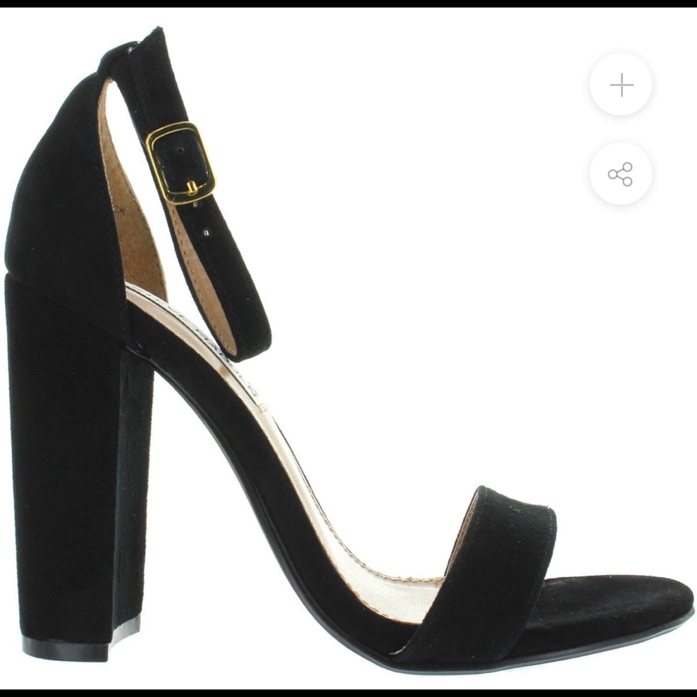 Steve Madden Carrson - Black Suede High-Heel Sandal